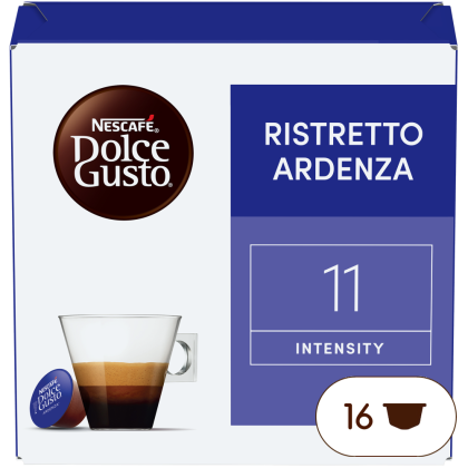 Front view of Ristretto Ardenza (16 pods) box