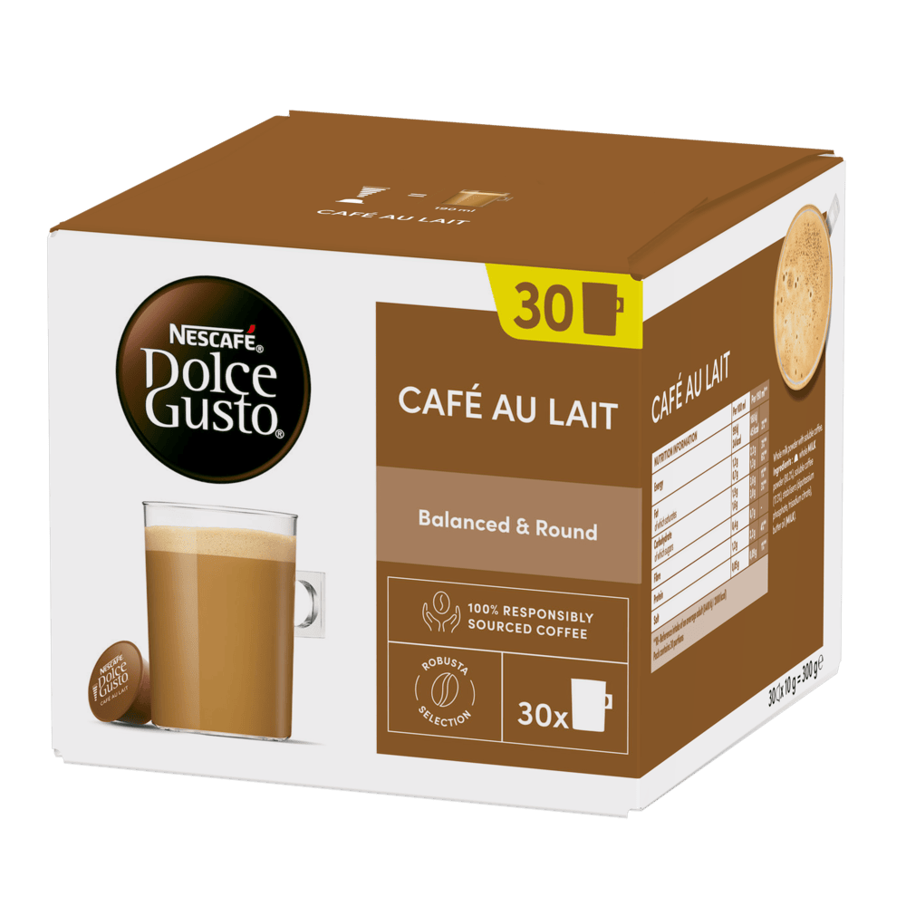 CAFÉ AU LAIT Magnum Packs Coffee Capsules Nescafé Dolce Gusto
