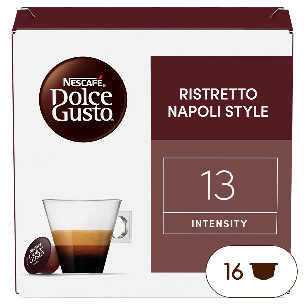 Ristretto Napoli Espresso Coffee Capsules Nescafe Dolce Gusto