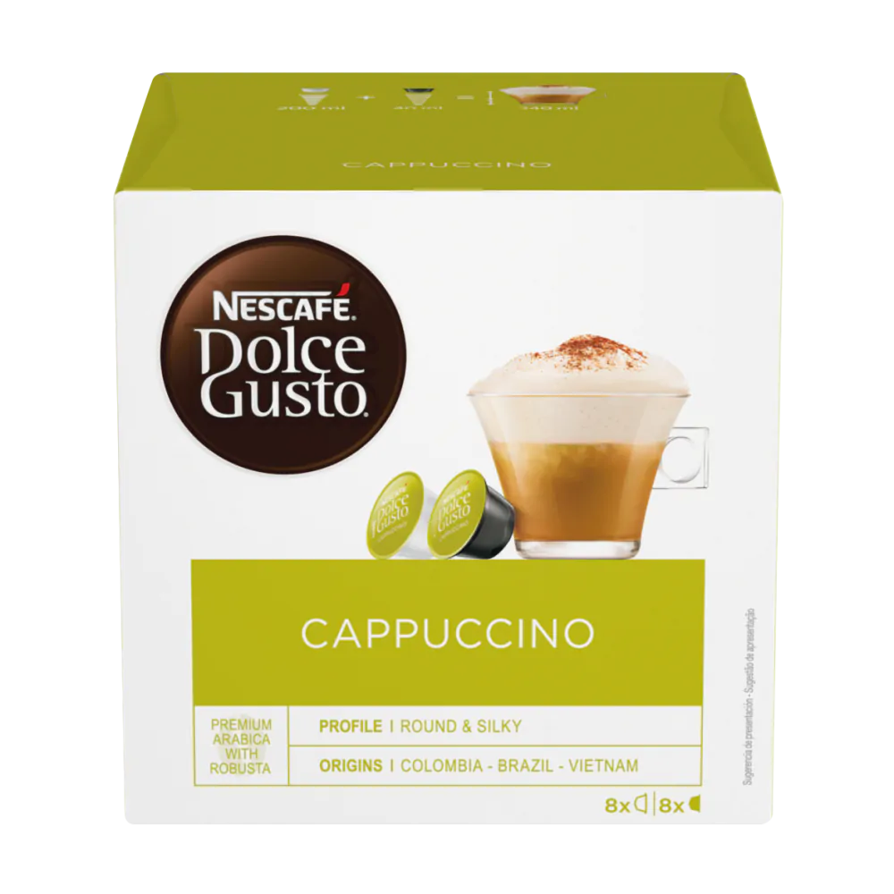 Sugar-free, Lactose-free Cappuccino - Nescafè Dolce Gusto compatible  capsules Box Ristora