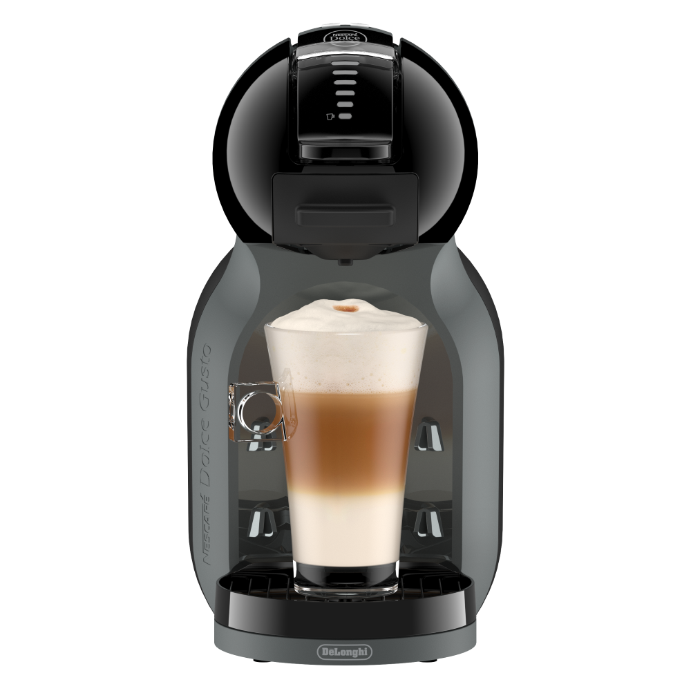 Mini Me 2 machine front view with a latte